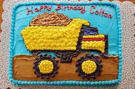 Square Simple Birthday Cake For 3 Year Old Boy Truck Cake Ideas Construction Cake Ideas Kids Birthday Cakes Truck Birthday Cakes Birthday Cake Kids Dump Truck Birthday Cake