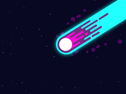 Meteor Falling Motion Design Animation Meteor Falls Space Drawings