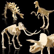 Dinosaur puzzles come in 1 of 5 assorted types: Buy Online 3d Diy Dinosaur Skeleton Assembled Models Toy 3d Excavation Dig Kits Series Mini Triceratops Stegosaurus Velociraptor Puzzle Toy Alitools