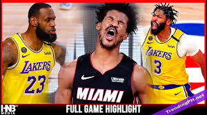 Heat Vs Lakers Game 4 10 6 20 Nba Finals Full Highlights In 2020 Lakers Game Nba Finals Full Highlights