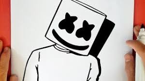 Download marshmello face mask and fill your photos with cute marshmellows with faces! How To Draw Marshmello Youtube