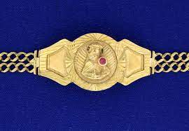 4.2 out of 5 stars 5. 8 Inch Gold Virgin Mary Bracelet With Ruby