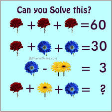 Count on us for math riddles for kids and adults! Fun Math Riddle Find The Sum Of Flowers Bhavinionline Com