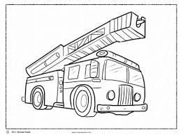 Black And White Fire Truck Cartoon Fire Truck Coloring Page Crayon Action Coloring Pages Truck Coloring Pages Coloring Pages Firetruck Coloring Page
