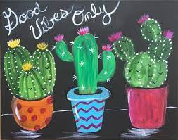 Cactus painting on canvas 3 canvas painting ideas artworks us art garden indoor plants. Step By Step Painting Acrylic Painting For The Absolute Beginner Black Canvas Paintings Diy Art Painting Cactus Painting