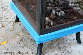 Freshen Up A Fire Pit With High Heat Spray Paint The V Spot
