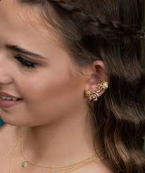 Rose Flowers Ear Cuff, Rose Jewelry, Ear Crawler Jewelry, Ear Climber, Ear  Wrap, 18ct Gold Plated, Sterling Silver 925 Ear Cuff