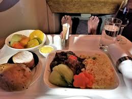 Business Class Meal On Emirates Airline Flight From Hong Kong To Bangkok Emirates Airline Business Class Flight Review