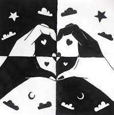 Simply put, the definition of negative space is the area around and between a subject. Positive Negative Space Lesson Bundle Space Drawings Negative Space Art Notan Art