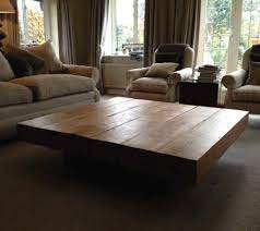 This striking wooden coffee table exudes a rugged charm that will make it a distinctive addition to your living room or bedroom. Square Oak Coffee Tables Made In The Uk Abacus Tables