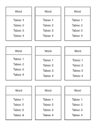 You can even use your mobile phone to mimic the playing cards. Finally In First Make Your Own Taboo Game