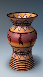 African Vase Floor Vase Vase African Art