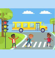 Kids Crosswalk Road Safety Zebra Traffic Light Vector Image Adobe Illustrator Graphic Design City Illustration Child Teaching