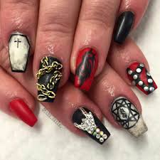 Slipknot Nails Band Nails Nail Art Nails