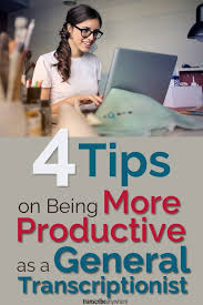 Doing Transcription Means Time Is Money The More Productive You Can Be The More Money You Can Make As A Transcriptionist Medical Transcription Transcription Jobs From Home Medical Transcriptionist