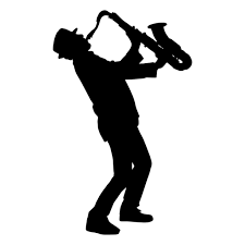 Musician Playing Saxophone Silhouette Png Image Download As Svg Vector Eps Or Psd Get Musician Playing Saxophone Sil Music Silhouette Silhouette Jazz Poster