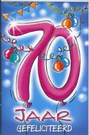 70 Jaar Verjaardag Kaarten Verjaardagswensen 70ste Verjaardag