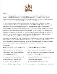 International travellers arriving into canada must comply with federal requirements, including mandatory border testing and hotel quarantine. Local Mlas Unhappy With New Provincial Restrictions Lacombeonline Com