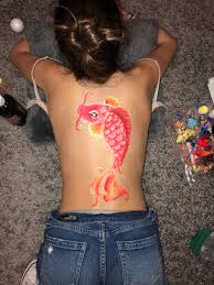 Fish Back Painting Body Painting Tumblr Body Art Painting Body Painting