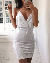 Bethany Moore On Instagram In Love With This White Velvet Dress From Azellecollectionofficial Fashion White Velvet Dress Bodycon Mini Dress