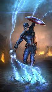 These wallpapers are free and easy to download. Wallpaper Background Captain America Endgame Wallpaper With Hammer
