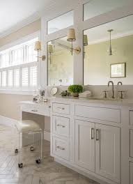 The versatile vanity stool is perfect for your bathroom, vanity, closet or any personal space. Acrylic Vanity Stool With Wheels Transitional Bathroom