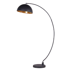 Curved Floor Lamp In Black By Out There Interiors Notonthehighstreet Com