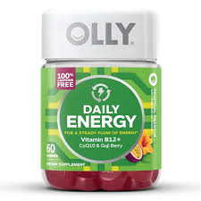 Olly Daily Energy Gummies With B12 Coq10 Goji Berry Caffeine Free 60 Ct Walmart Com In 2020 Energy Gummies Vitamins For Energy Daily Energy