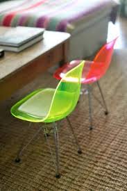 Neon Acrylic Lucite Chairs Amber Interiors Acrylic Decor Acrylic Furniture