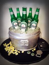 50th Birthday Cake Birthday Cakes Heineken Beer Cake Beer Cake Heineken Cake