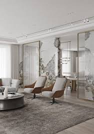 But a living room that shares space with an adjoining dining room, family room or kitchen can present challenges for those who want some type of definition for each area. Magnificent Modern Marble Interior With Metallic Accents Marble Interior Living Room Designs Living Room Interior