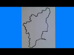 From simple outline maps to detailed map of tamil nadu. How To Draw Tamil Nadu Map Very Simple Steps To Draw Tamil Nadu Map Outline Youtube