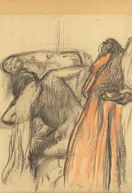Edgar Degas Etude Pour La Tasse De Chocolat Apres Le Bain
