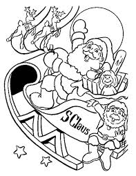 Kerstkleurplaten » arreslee » arreslee kleurplaten. Kleuren Nu Kerstman Met Slee Onderweg Kleurplaten