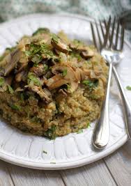 Mushroom Spinach Quinoa Risotto Detoxinista Recipe Vegan Recipes Healthy Whole Food Recipes Recipes
