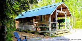 Contemporary vacation rental cabins in the heart of door county, wisconsin Camper Cabin Campground Cabins Travel Wisconsin