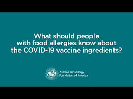 Cdc will provide information on who is. What Should People With Food Allergies Know About The Covid 19 Vaccine Ingredients Youtube
