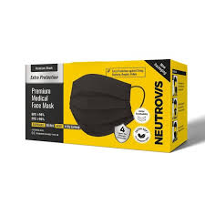 Medicos 3 ply surgical face mask. Buy Neutrovis Premium Black 4 Ply Medical Face Mask S 50s C Sasa Malaysia