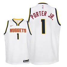 Denver nuggets maillot nba michael porter jr 1 nike blanc ville 2018/2019,maillot nba pas cher. Camisetas Nba Nino Denver Nuggets No 1 Michael Porter Jr Blanco Association 2018 19 Baratas Denver Nuggets Nba Jersey Nba