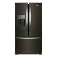 Whirlpool 25 Cu Ft French Door Refrigerator In Fingerprint Resistant Black Stainless Wrf555sdhv The Home Depot French Door Refrigerator French Doors French Door Refrigerators