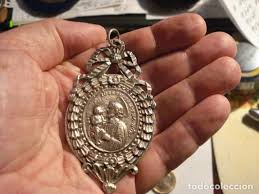Antiguedades Impresionante Y Grande Medalla En Plata San Jose Y Virgen Misericordia Siglo Xviii Foto 2 99695867 Medallas Plata Misericordias