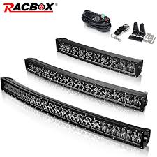 5d 22 32 42 Inch 2000lm Curved Led Light Bar Black Lenses Combo Beam Led Work Light For Tractor Offroad Atv 4x4 4wd Utv Suv Uaz Light Bar Work Light Aliexpress