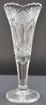 If you see a greenish hue, it isn't real. Haus Wohnen Vasen Tall Vintage Crystal Vase Wohndekor Vasen