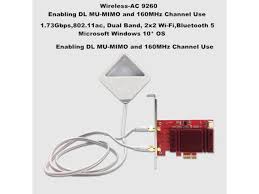 Wireless Ac 9260 Desktop Pcie Gaming Wifi Card 5th Generation 802 11ac Dual Band 2x2 Wi Fi Bluetooth 5 Desktop Wireless Card For Gamer Newegg Com
