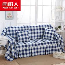 Couch covers & furniture covers (55)‎. Buy Blue Plaid Sofa Slipcover Towel Full Cover Slipcover Sofa Cover The Whole Shop Single And Double Sofa Cushion Garden Sofa Small Fresh Tin Set In Cheap Price On Alibaba Com