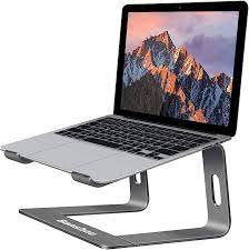 Amazon.com: Banshou Aluminum Laptop Stand for Desk Compatible with Mac  MacBook Pro Air Apple Notebook, Detachable Portable Holder Ergonomic  Elevator Metal Riser for 10-17 inch (Gray) : Electronics