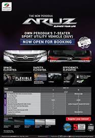 Saya harap penerangan saya mampu membuatkan anda ingin menempah kereta perodua dengan saya. More Details On Perodua Aruz Suv Estimated From Rm72 200 Auto News Carlist My