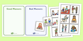 Good Manners Sorting And Discussion Cards Good Manners