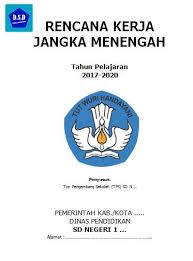 Contoh Rkjm Sd Lengkap Dokumen Sekolah Dasar