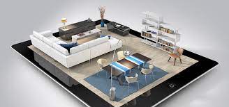 Smart home technology interface on phone app, augmented reality, internet of things, interior design of modern kitchen with. Ipad App Enables Augmented Reality Interior Design With Feedback From The Masses Springwise